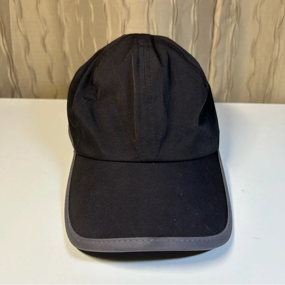 Ponyflo Black Gray Women's Ponytail Cap Hat Velcro Adjustable - Picture 2 of 16